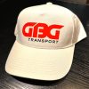 vit keps med röd GBG Transport logga